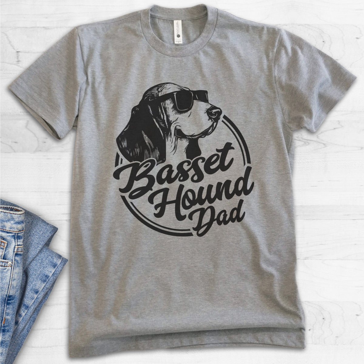 Basset Hound Dad T Shirt