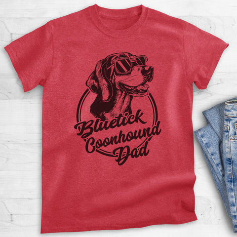 Bluetick Coonhound Dad T-shirt