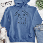 Don't Stress Meowt Hoodie Heather Royal Blue