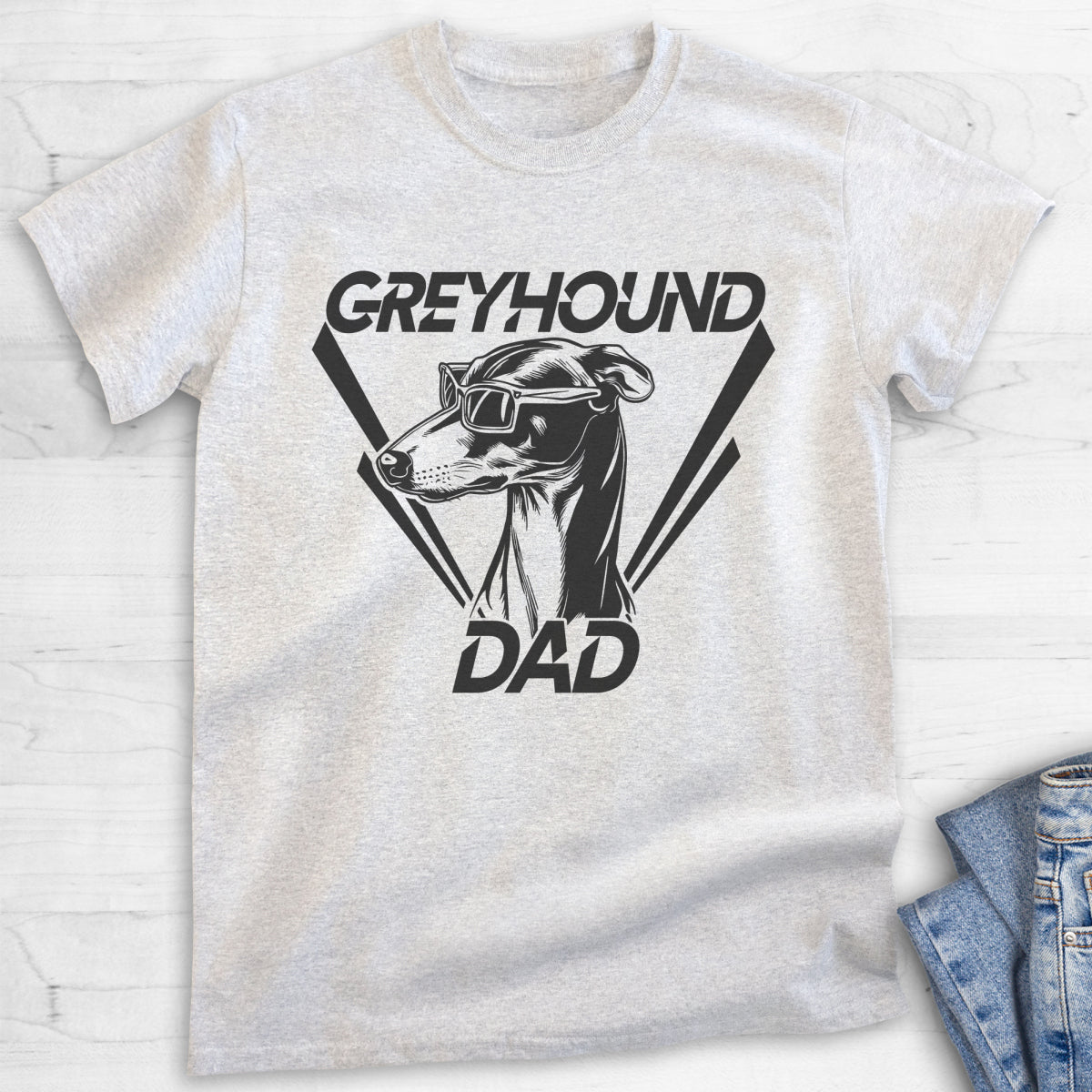 Greyhound Dad T-shirt | Design by Evertree Clothing