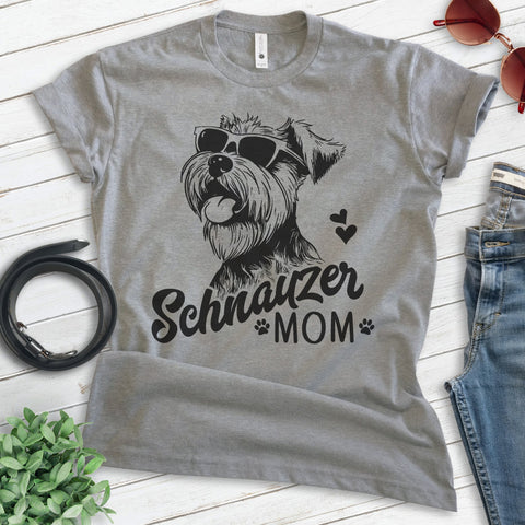 Schnauzer Mom T-shirt