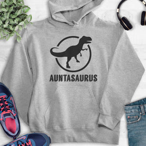 Auntasaurus Hoodie Heather Gray