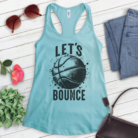Let's Bounce Basketball Tank Top