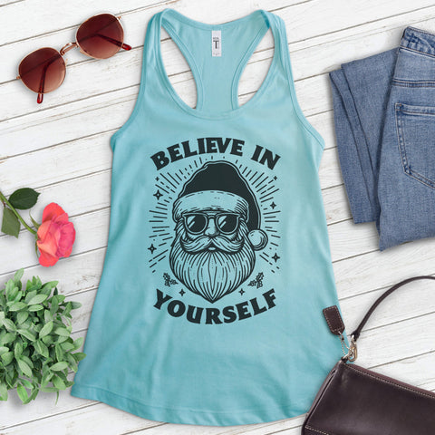 Believe In Yourself Santa Claus Tank Top