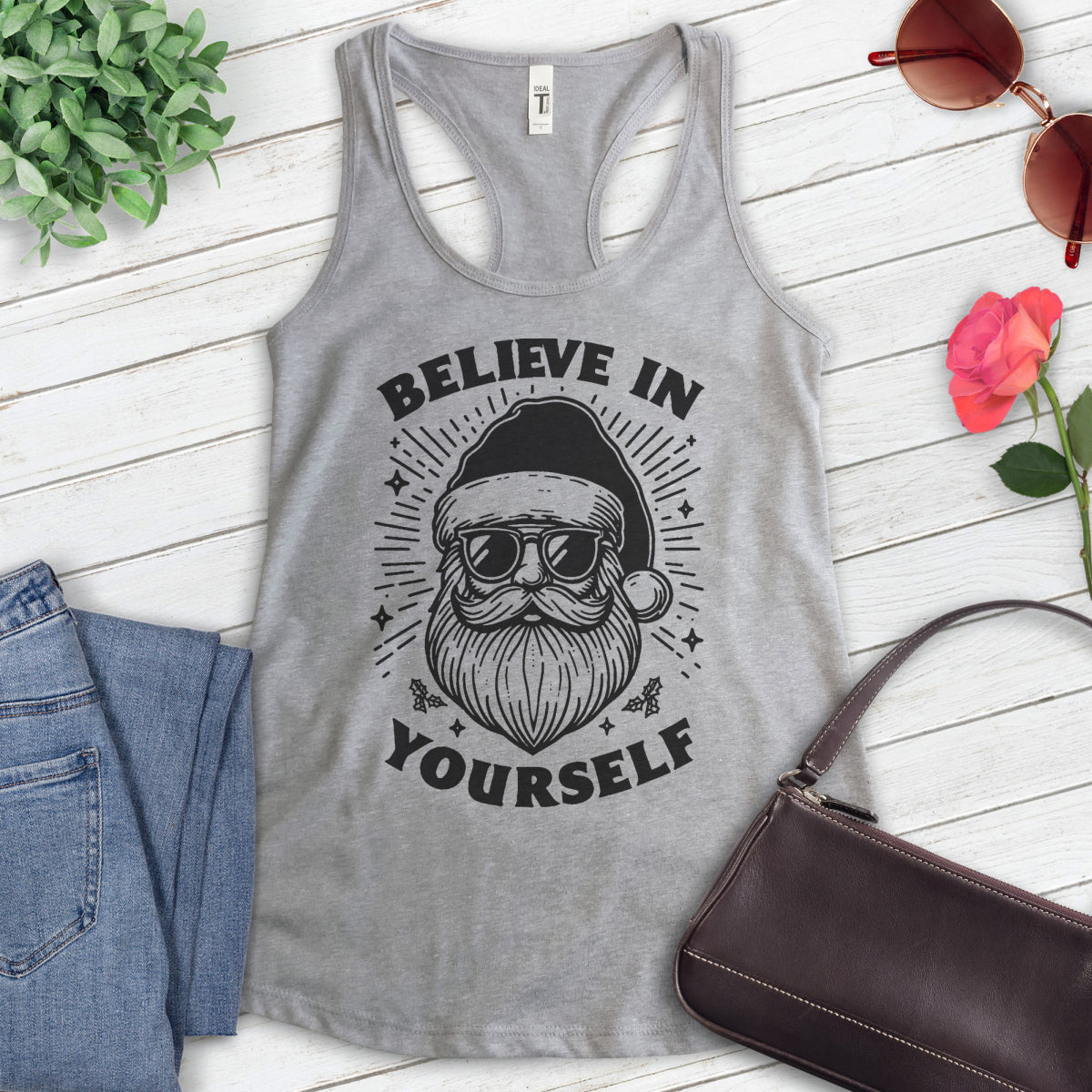 Believe In Yourself Santa Claus Tank Top