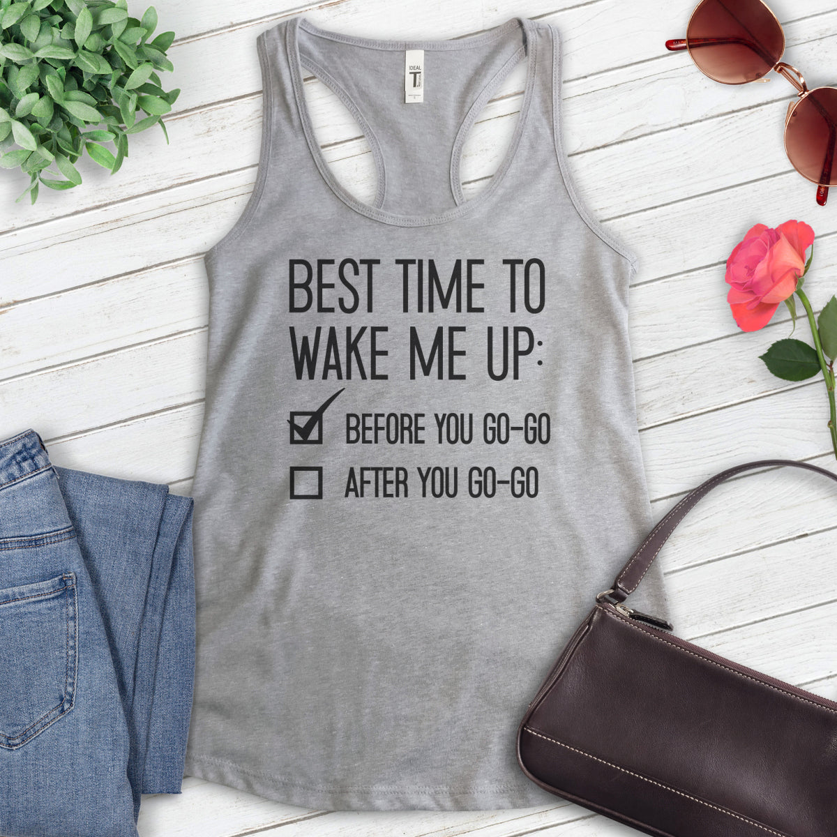 Best Time To Wake Me Up Tank Top