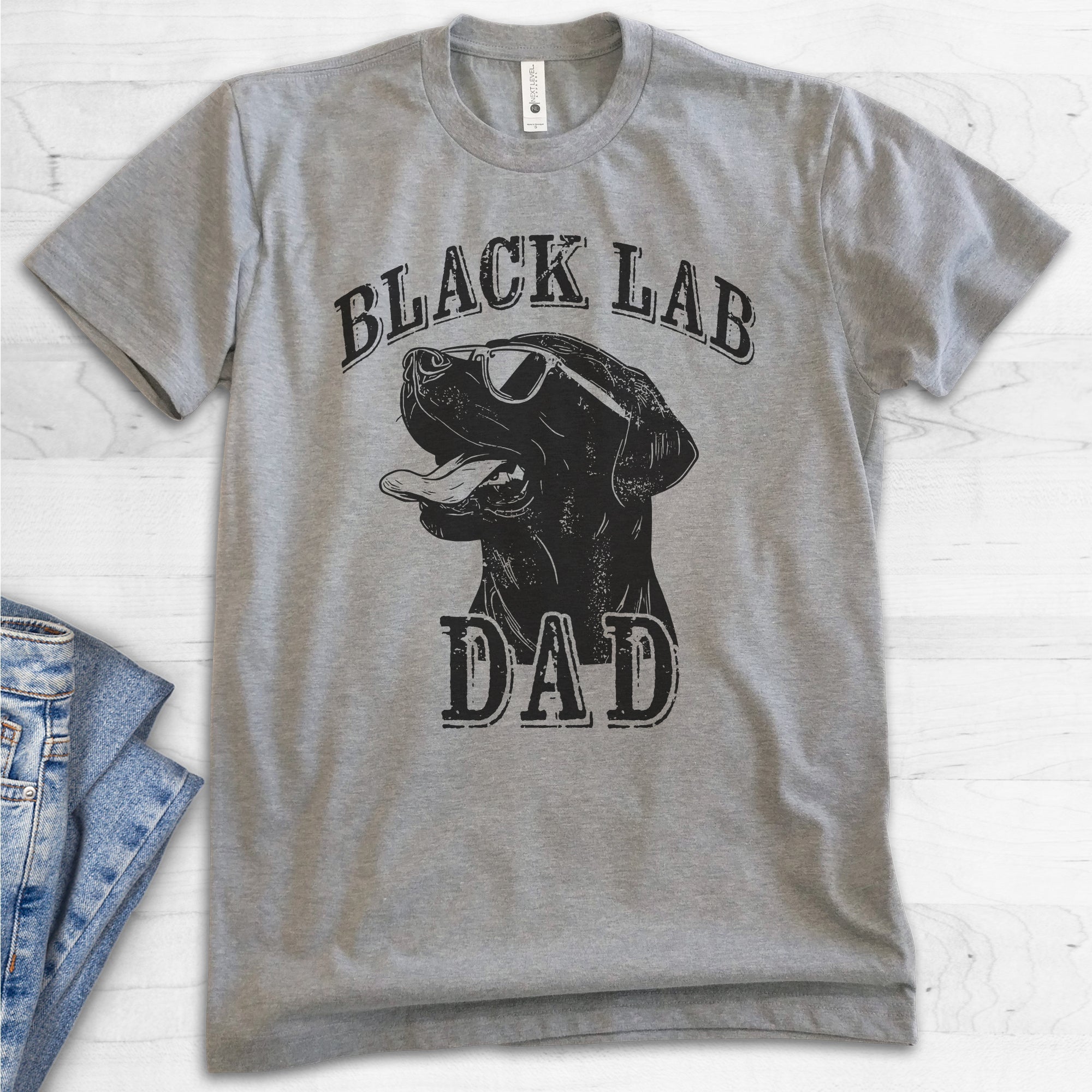 Black Lab Dad T-shirt