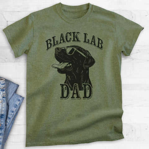 Black Lab Dad T-shirt