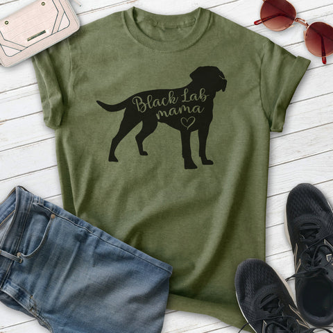 Black Lab Mama T-shirt