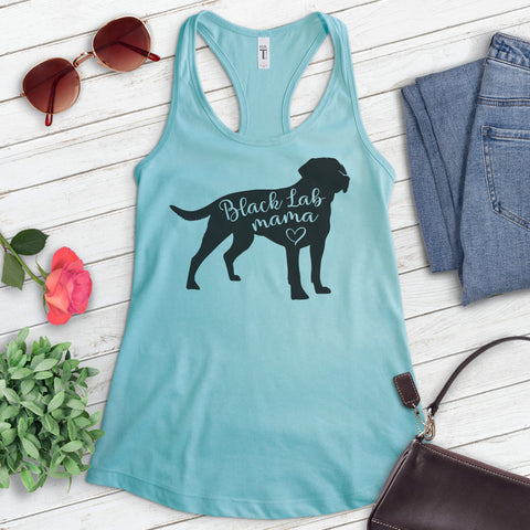 Black Lab Mama Tank Top