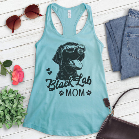 Black Lab Mom Tank Top