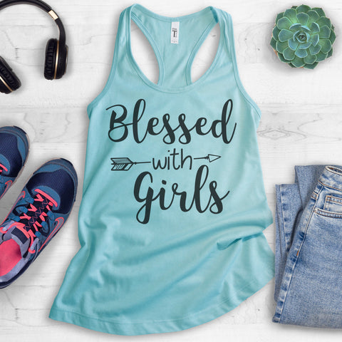 Blessed With Girls Tank Top