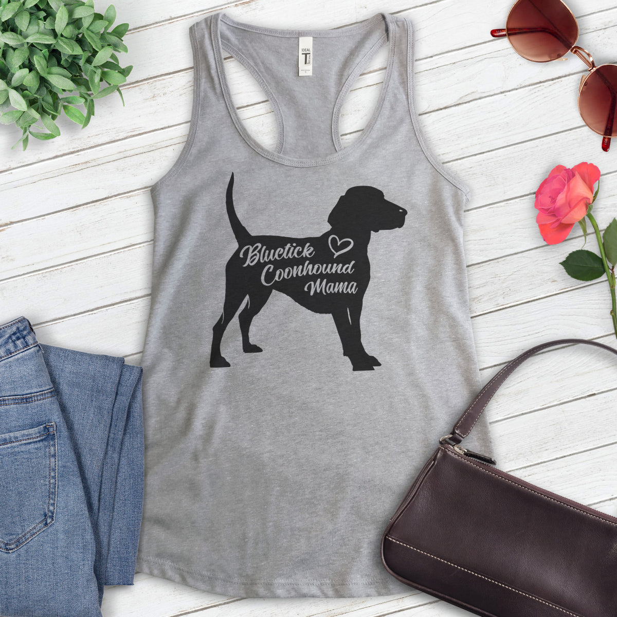 Bluetick Coonhound Mama Tank Top
