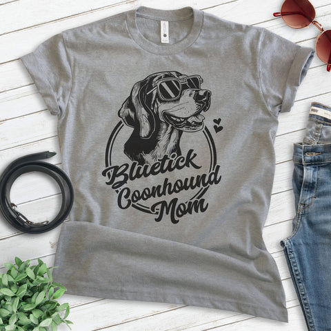 Bluetick Coonhound Mom T-shirt