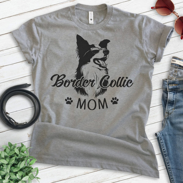 ★★COVERNAT★★ border collie laurel sweatshirt heather gra Border Collie Winter Sweatshirt T Shirt Elf Gnome Lover