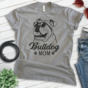English Bullog Mom T-shirt