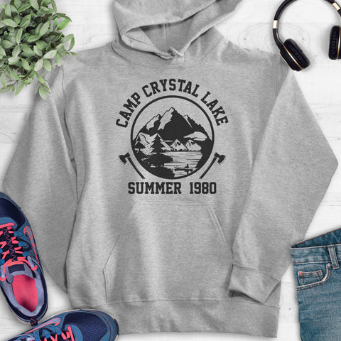 Camp Crystal Lake Hoodie Heather Gray