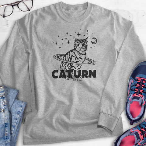 Caturn Hoodie, Sweatshirt, Long Sleeve T-shirt