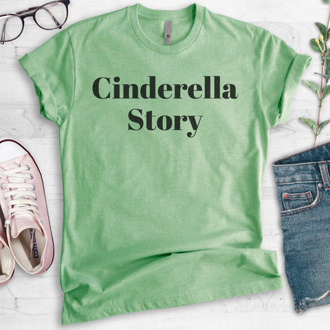 Cinderella Story Heather Apple Green Unisex T-shirt