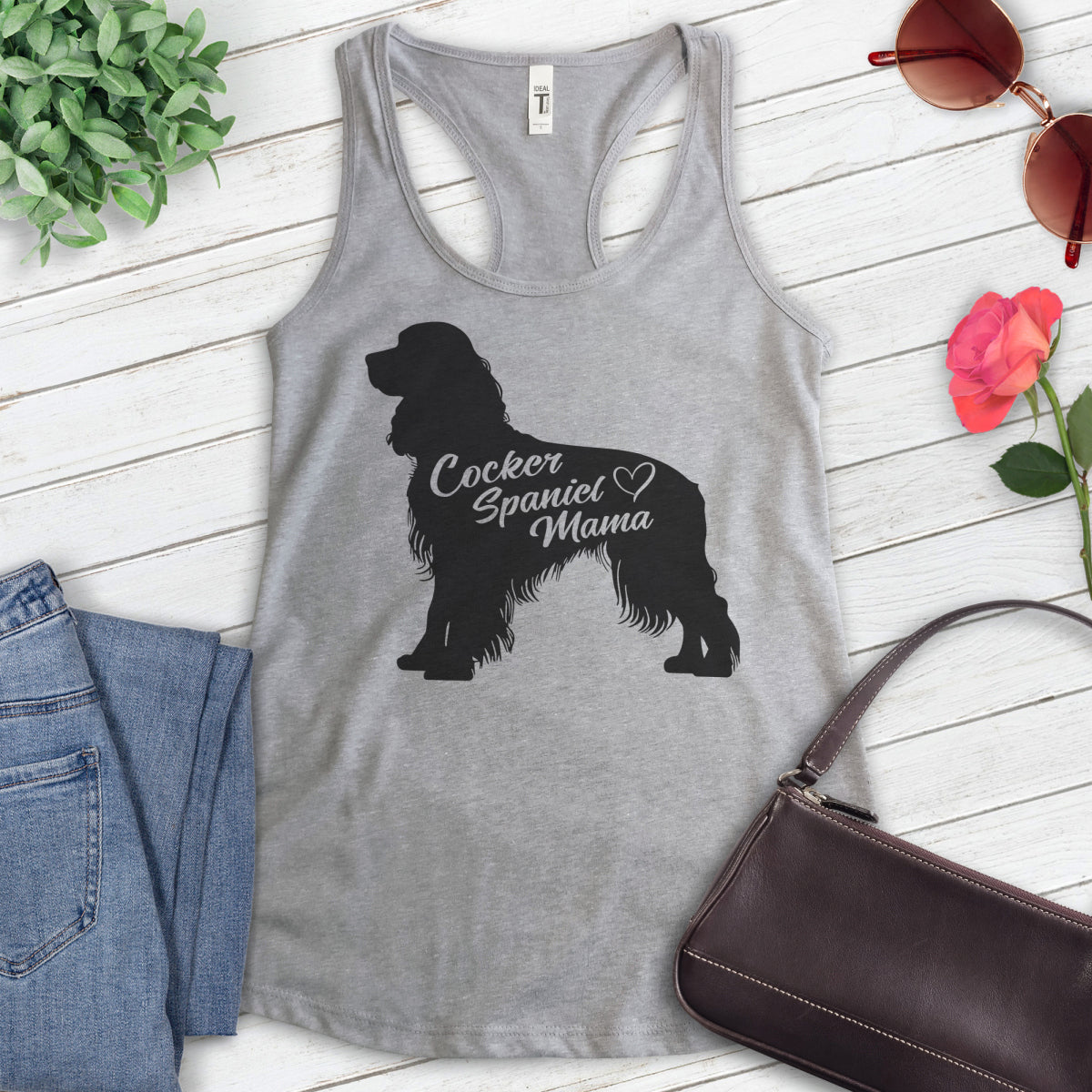 Cocker Spaniel Mama Tank Top