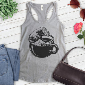 The Wave Coffee Cup Tank Top