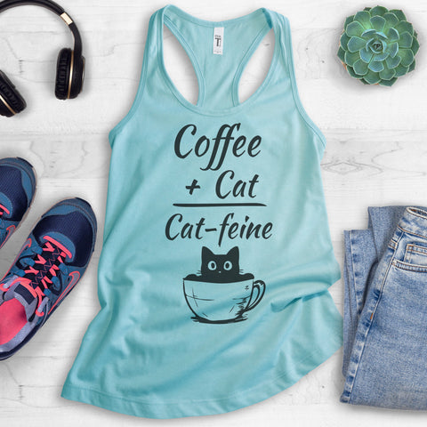 Coffee Plus Cat Equals Cat-feine Tank Top