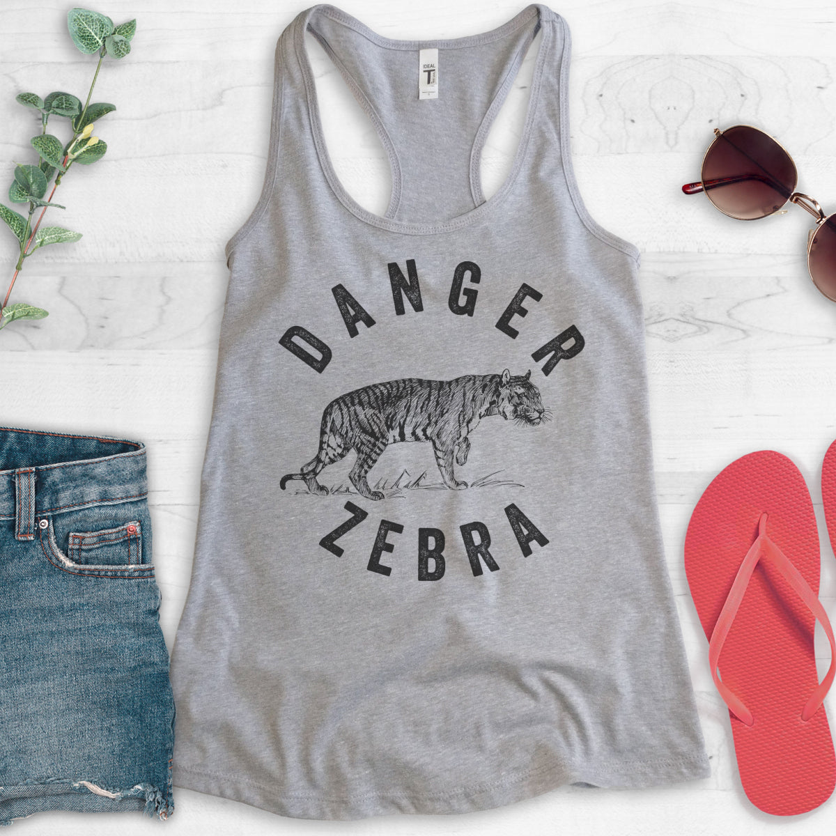 Danger Zebra Tank Top