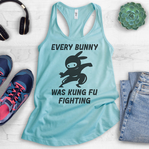 Every Bunny Was Kung Fu Fighting Tank Top