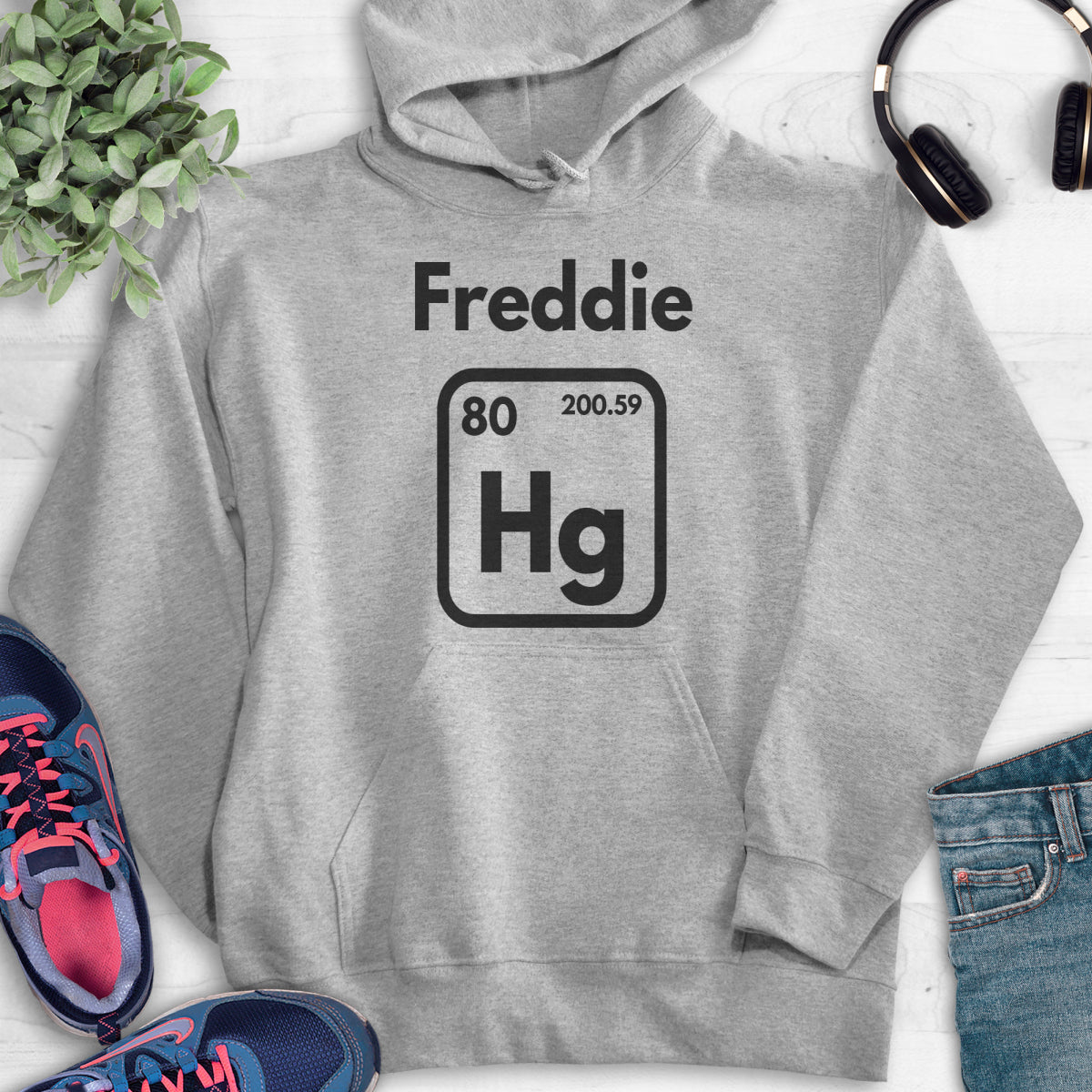 Freddie Hg Hoodie Heather Gray