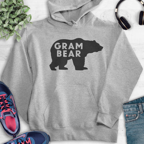 Gram Bear Hoodie Heather Gray