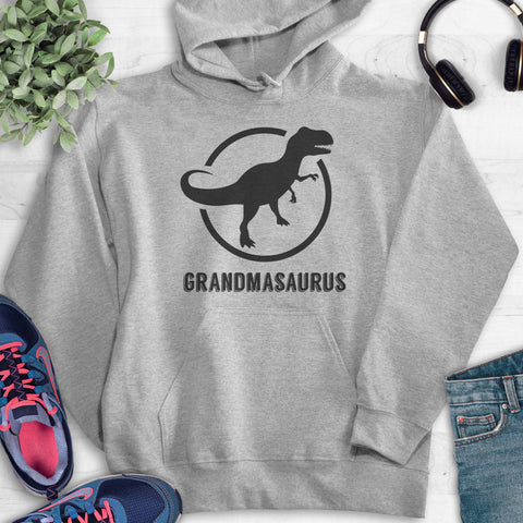 Grandmasaurus Hoodie Heather Gray