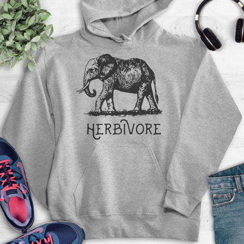 Herbivore Elephant Hoodie Heather Gray