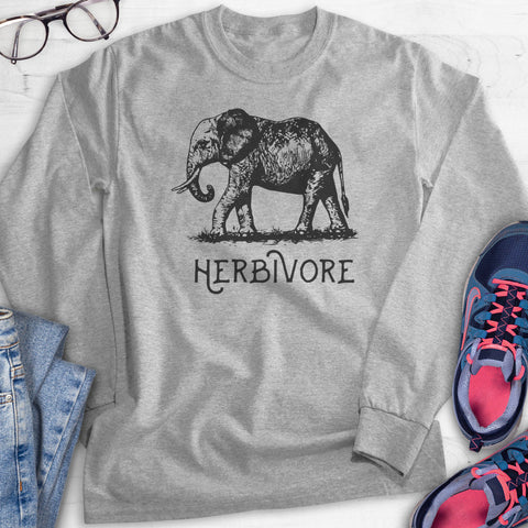 Herbivore Elephant Hoodie, Sweatshirt, Long Sleeve T-shirt