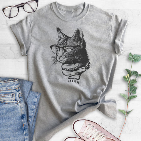 Hipster Cat T-shirt