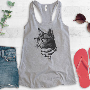 Hipster Cat Tank Top