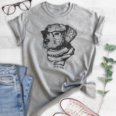 Hipster Dog T-shirt