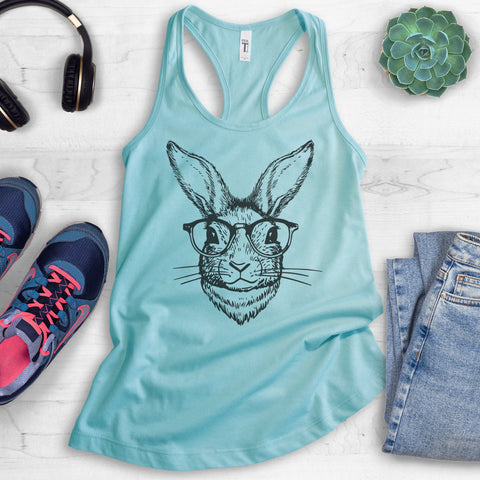 Hipster Rabbit Tank Top