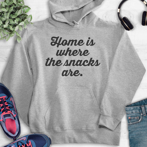 Home Is Where The Snacks Are Hoodie Heather Gray