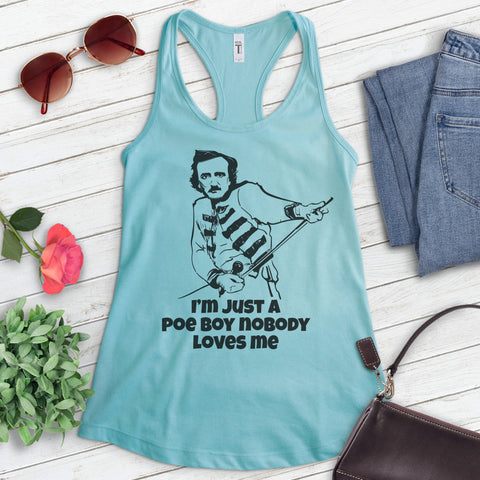 I'm Just A Poe Boy Edgar Allan Poe Tank Top
