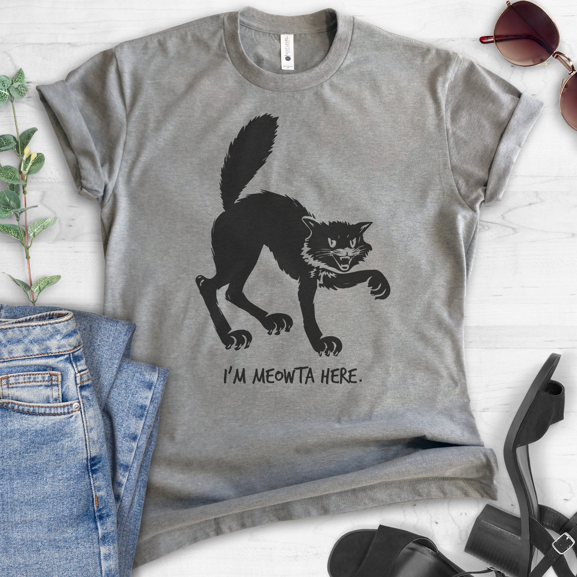 I'm Meowta Here T-shirt