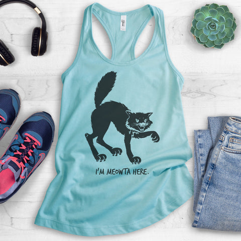 I'm Meowta Here Tank Top