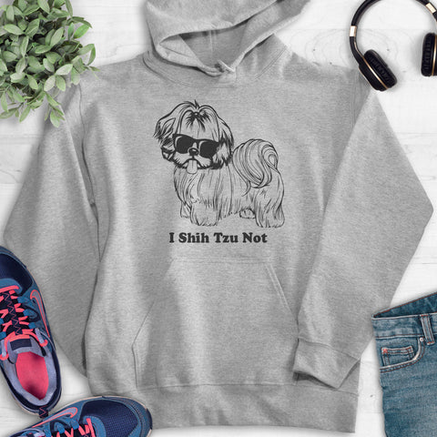 I Shih Tzu Not Hoodie Heather Gray