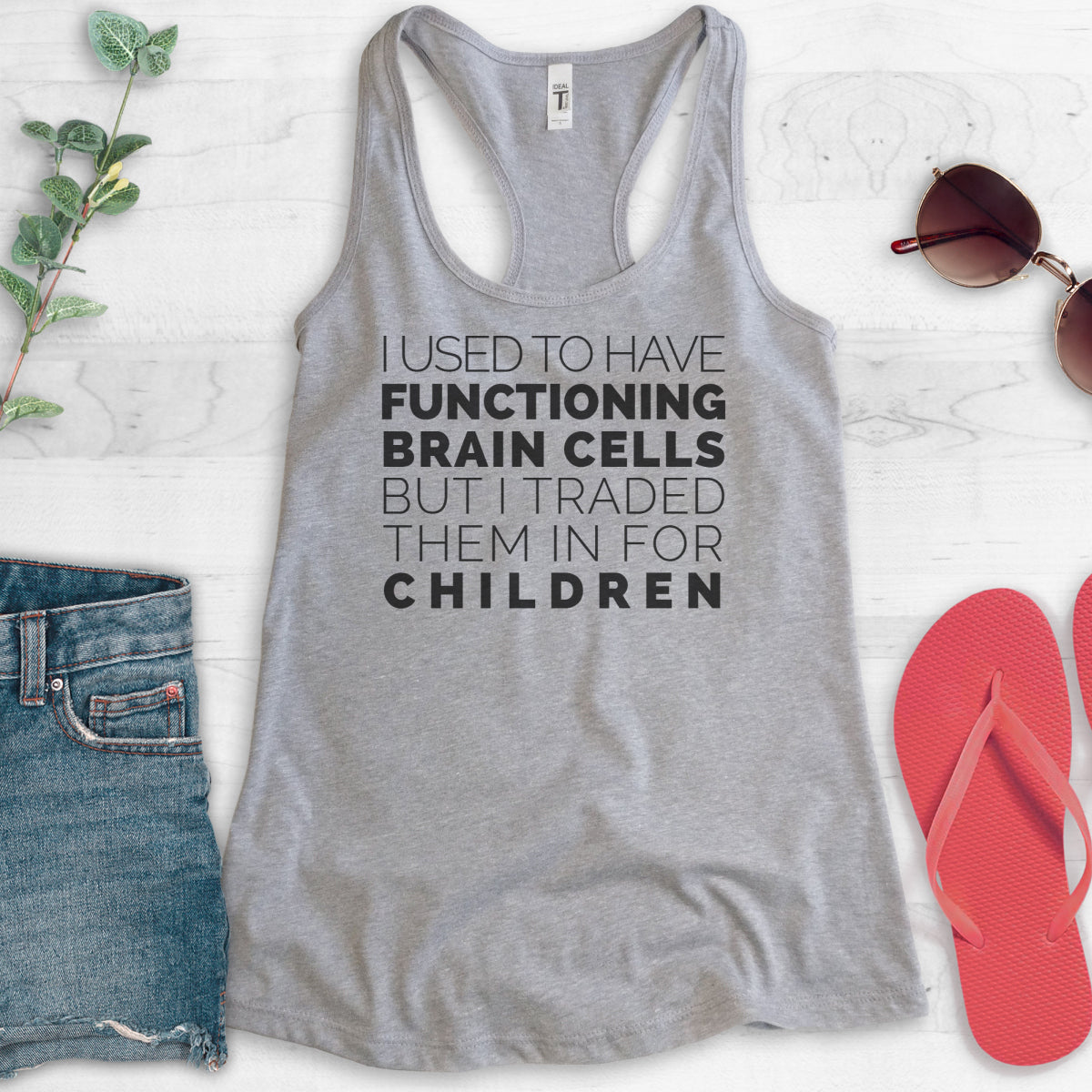 I Used To Have Functioning Brain Cells But I Traded Them In For Children Tank Top