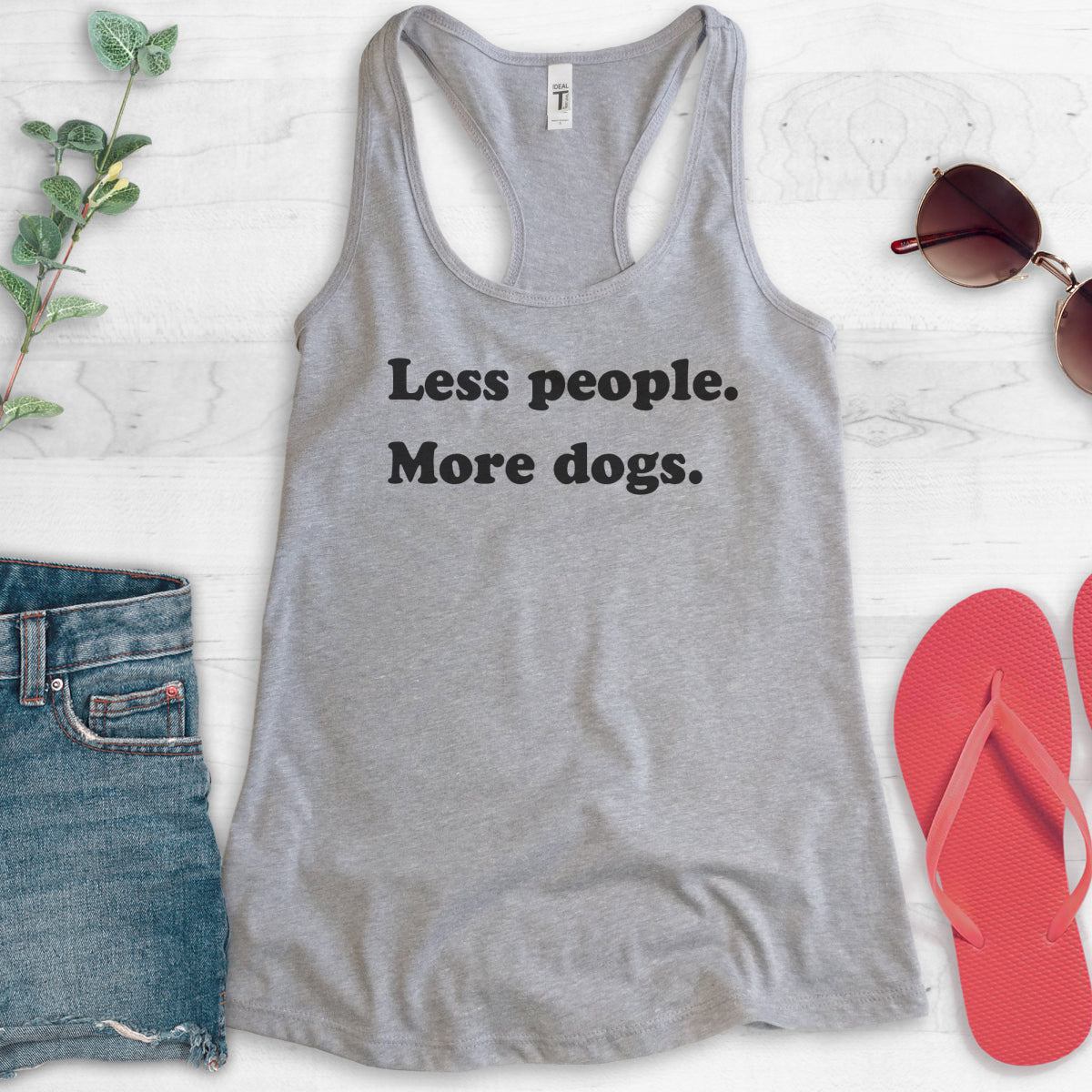 Less People More Dogs Tank Top