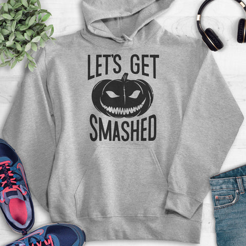 Let's Get Smashed Hoodie Heather Gray