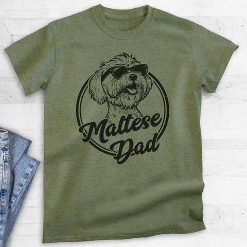 Maltese Dad T-shirt