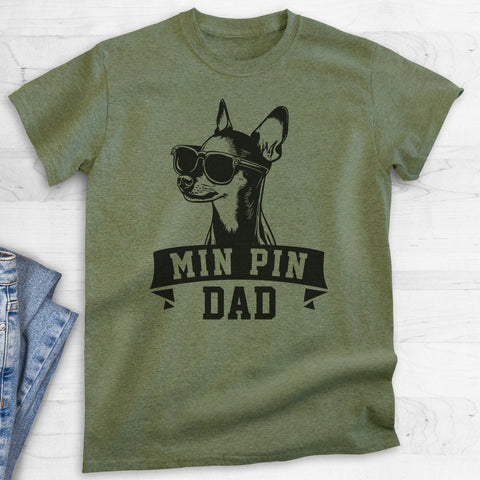 Min Pin Dad T-shirt