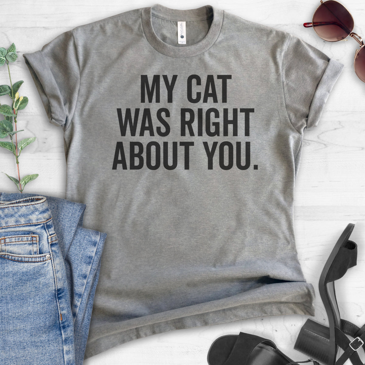 My Cat Was Right About You T-shirt