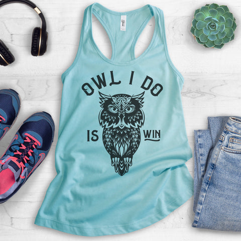 Owl I Do Is Win Tank Top