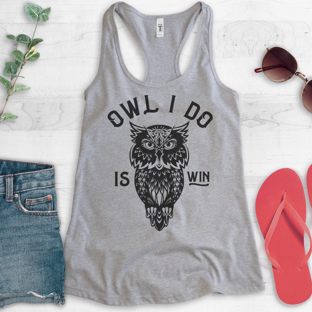 Owl I Do Is Win Tank Top